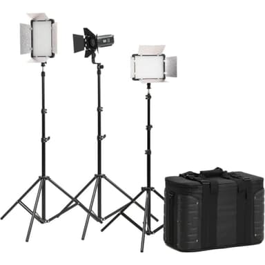 Godox LED500LR 3-Light LED Bi-Color Video Light Kit