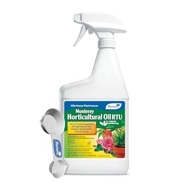 Monterey Horticultural Oil Spray Bundled with Garden Measuring Spoon - Treatment for Control of Insects - 32 oz RTU