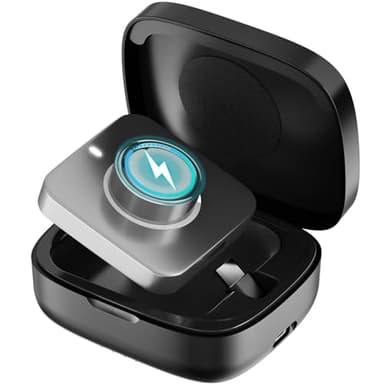 UNAQO Wireless Charging Case for Oura Ring Gen 4 & 3 Charger, 1000mAh Portable Travel Power Station Fits All-Sized Oura Ring 4 & 3, 30-Day Runtime (Official Charger NOT Included)