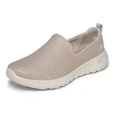 Skechers Women's Go Walk Joy Sneaker, Taupe, 8.5 Wide