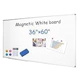 XIWODE Large Magnetic Dry Erase Board，Whiteboard for Wall, 36 x 60 inches, Whiteboard Marker Board Writing Board，Silver Aluminum Frame, Durable,Whiteboard for Home School & Office