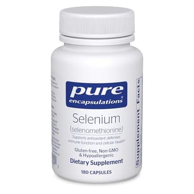 Pure Encapsulations Selenium - 200 mcg - for Healthy Cellular Function, Immune System & Antioxidant Defenses - Mineral Supplement - Vegan & Gluten Free - 180 Capsules