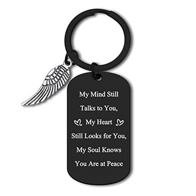 Dabihu Memorial Keychain Gifts Sympathy Gift for Loss of Father Mother Grandpa Grandma Baby Loss Gift In Memory of Family Friends Bereavement Gifts Remembrance Keepsake Memorial Keychain Keyring