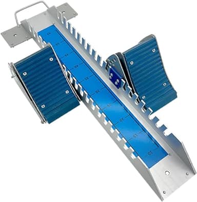 Vaolvpant Aluminum Starting Blocks with 6° Adjustable Angle for Runners Track and Field 25 Inch Portable High-end Premium Equipment Blue