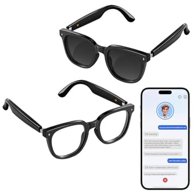 2026 Latest Smart Audio Glasses with Bluetooth, Open-Ear Speakers, Music & Hands-Free Calls, AI Voice Assistant,Translation for 164+ Languages Lightweight Wearable Tech Glasses for Men & Women