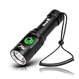 WINDFIRE 5000 Lumen Dive Light Scuba Diving Flashlight Dive Torch Rechargeable, 3 Modes Underwater Light Waterproof Flashlight, Safety Dive Lights with Power Indicator for Night Diving