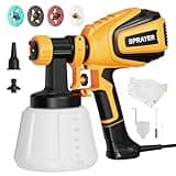 VONFORN Paint Sprayer, 700W HVLP Spray Gun with Cleaning & Blowing Joints, 4 Nozzles and 3 Patterns, Easy to Clean, for Furniture, Cabinets, Fence, Walls, Door, Garden Chairs etc. VF803