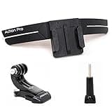 Action Pro 3M Slim Flexible Helmet Chin Mount Strap Compatible with GoPro Hero 13 12 11 10 9 8 7 6 5 4, SJCAM, DJI Osmo 5 4, Insta 360 x4 x3, SJCAM, Xiaomi, Yi Action Cameras (Black)