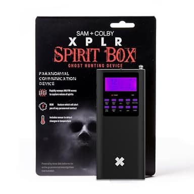 Sam and Colby XPLR Spirit Box | Paranormal Detection Equipment; Haunted Survival; Ghost Hunter Scanner; EMF and EVP Detector; Comprehensive Tool for Spirit Communication