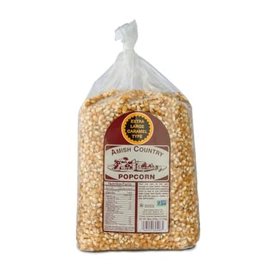 Amish Country Popcorn | 6 lb Bag | Extra Large Caramel Type Popcorn Kernels | Old Fashioned, Non-GMO and Gluten Free (Extra Large Caramel - 6 lb Bag)