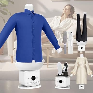 Iron Machine, Clothes Irons, 360° Hands Free Automatic Ironing Garment Machine, 2 In 1 Hot Air Dryer & Iron, Gentle Quick Ironed Dry For Shirts, Pants, Jackets, Shoes (Full Kit)