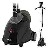 SALAV GS18-DJ Standing Garment Steamer with Roll Wheels for Easy Movement, 1.8L Water Tank for 1 Hour Continuous Steaming, Adjustable Pole for Storage, Includes Descaler Packet, 1500 watts