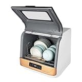 Countertop Dishwasher Portable Mini Dish Washer Automatic Dishwasher Desktop Installation-Free Dishwasher 3-5Washing Programs 360° Rotating Spray Deep Cleaning For Home Small Apartments Rvs (Type 1)