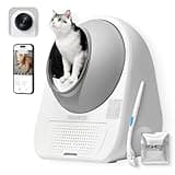 CATLINK 2025 New Ultra Self Cleaning Litter Box with AI Camera, 5G WiFi Automatic Cat Litter Box Self Cleaning for Multi-cat, APP Health Monitor, Pinch-Free Robot Cat Litter Box with Cleaning Brush