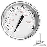 60540/7581 Grill Thermometer for Weber Spirit I&II 200/300 Q Series Charcoal Grills,Replacement Parts for 22" Kettles Q120/220/300/320 Spirit E/S 210 220 330,Accurate BBQ Temperature Gauge,1-13/16"Dia
