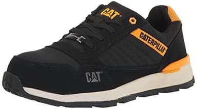 CAT Men's Venward Composite Toe Industrial Shoe, Black/Cat Yellow, 9