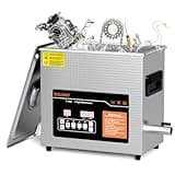 Professional Ultrasonic Cleaner, ROLWAY 7L(1.85 gal) Jewelry Cleaner with Degas & Gentle Mode, Ultrasonic Jewelry Cleaner with Heater & Timer for Gun Parts，Carburettors，Engines, Chains