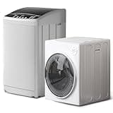 TABU Portable Washer and Dryer Combo Set,19LBS Compact Full-Automatic Washing Machine with Drain Pump & 13LBS Compact Dryer with Stainless Steel Inner Tub,White