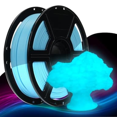 FLASHFORGE Rapid PLA Filament 1.75mm Luminous Blue, 500mm/s High Speed Printing, Glow in the Dark 3D Printer Filament 1kg Spool, Dimensional Accuracy +/- 0.02mm, Brilliant, Long-Lasting Glow