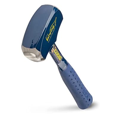 ESTWING Drilling/Crack Hammer - 3-Pound USA Made Sledge Hammer with Forged Steel Construction & Shock Reduction Grip - B3-3LB