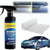 1PCS Car Coating Spray,Quickly Coat Car Wax, Quick Effect Coating Agent,Oil Film Emulsion Glass Cleaner,Polish Spray Waterless Wash Wax Kit with Towel(500ml)