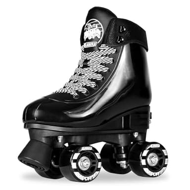 Crazy Skates Soda Pop Roller Skates – Adjustable Kids Quad Skates with Light-Up Wheels, Glitter Finish & Comfort Fit – Fun Beginner Skates for Girls & Boys