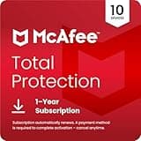 McAfee Total Protection 10 Devices 2025 | Security Software Includes Antivirus, Secure VPN, Password Manager, Identity Monitoring | Download