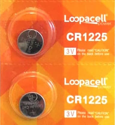 LOOPACELL CR1225 Thermometer Batteries 2 Pack
