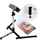 Overhead Tripod for Mini Projector - Phone Holder,Camera Stand,Webcam,Stronger Support with Clip for Cookie Decorating,eaching Online Live Streaming and Showing 360° Rotation