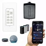Universal Smart WiFi Ceiling Fan Remote Control Kit, Compatible with Alexa, Google Assistant and Smart Life App, No Hub Required Small Size WiFi KIT BY08-018-WIFI