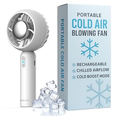 Formano Cold Air Portable Cooling AC Handheld Fans – The GENUINE Rechargeable Portable Ice Cooling Refrigerating Pad Handheld Cooling Fan That Blows Cold Air
