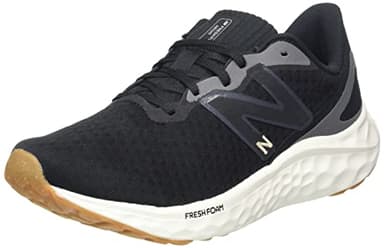 New Balance Women's Fresh Foam Arishi V4 Running Shoe, Black/Light Gold Metallic/Gum 2, 9