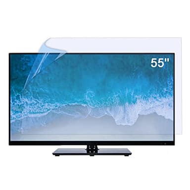 JCSKY 55 Inch Matte Anti-Glare TV Screen Protector, Dustproof Anti Scratch Anti Blue Light Film, Dust-Proof, Reduce Eye Fatigue Anti-Myopia,55"(1211 * 682mm)