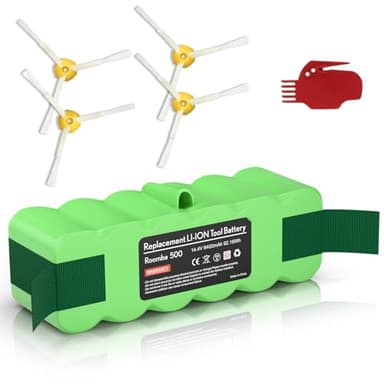 Upgraded 6400mAh 14.4V Replacement for Irobot Roomba Battery lithium R3 500 600 700 800 900 Series Robot Compatible with Roomba 510 4376392 620 770 890 531 540 550 650 660 760 Vacuum Cleaner Battery