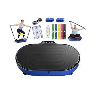 Vibration Plate Exercise Machine, Vibration Plate for Lymphatic Drainage Vibrating Plate with Loop Bands, Whole Body Vibration Plates for Weight Loss Enlarged Panel 99 Speeds 660 LBS Workout