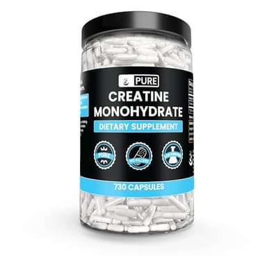 Pure Original Ingredients Creatine Monohydrate (730 Capsules) No Magnesium Or Rice Fillers, Always Pure, Lab Verified