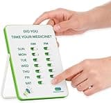 Persistence Health Medication Tracker & Pill Reminder | Visual Reminder Alarm | 7 Day AM PM | Take and Slide | No More Second-guessing or Double-dosing | Perfect for The Elderly (Two Column English)