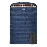 TETON Sports Mammoth Queen Size Sleeping Bag- Double Sleeping Bag – A Warm Bag the whole family can enjoy – Great Sleeping Bag for Camping, Hunting and base camp. Compression Sack Included Blue