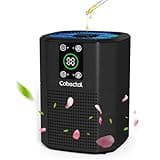 Air Purifier for Home Bedroom, Cobectal Room Air Cleaner with H13 True HEPA 3-in-1 Filter, Aroma Function & Sleep Mode, Desktop Small Air Purifier for Office, Dorm, Hotel, RVs (Black)