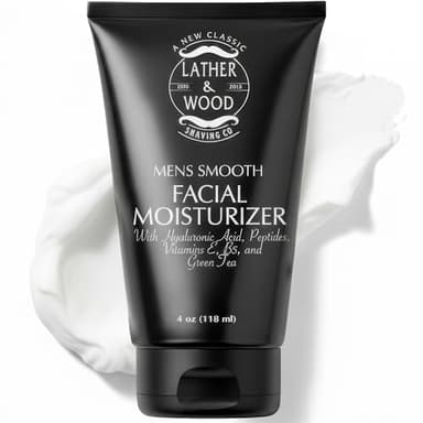 Advanced Face Lotion for Men | Natural Fast Absorbing Non-Greasy Mens Face Moisturizer | Calms and Hydrates | Eliminates Dry, Flaky, and Tired Looking Skin | Fragrance Free | Made in USA | 4oz