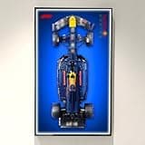 WETCEAOM Display Wallboard for Lego Technic Oracle Red Bull Racing RB20 F1 Car 42206 with LED Light, Compatible with Lego Car Display, Gift Ideas for Lego Car Wall Mount Display Lover, Only Wall Frame
