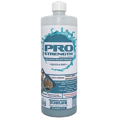 TECHNICHEM Pro-Strength Hard Water Stain Remover, Industrial Strength Hard Water, Mineral, Rust & Soap Scum Remover, 35 oz Bottle