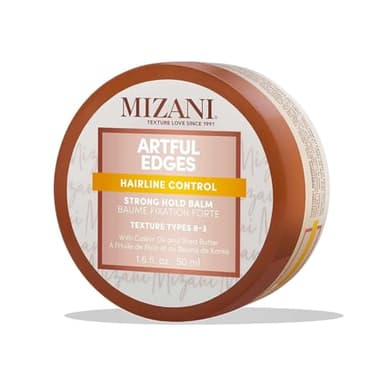 Mizani Artful Edges Edge Control Gel - Flake-Free With No Buildup, Keeps Sleek Styles in Place and Strong Hold, With Castor Oil & Shea Butter