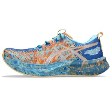 ASICS Women's Noosa TRI 16 Running Shoes, 9, Nature Blue/Faded Orange