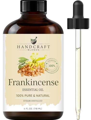 Handcraft Blends Frankincense Essential Oil – Huge 4 Fl Oz – 100% Pure and Natural – Premium Grade Essential Oil for Diffuser and Aromatherapy, Skin, Massage, Candle and Soap Making Fragrance