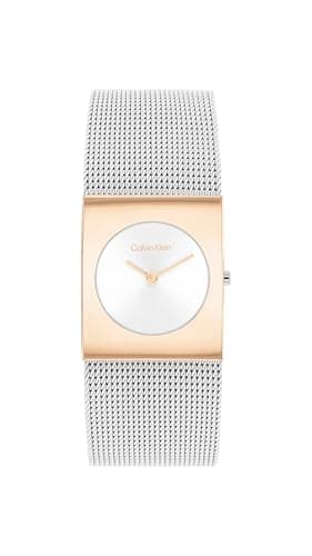 Calvin Klein Women's CK Pulse - 26mm 2H Quartz Watch - Stainless Steel Mesh Bracelet - Water Resistance 30 Meters - Minimalistic Style – Premium Fashion - Gift for Her