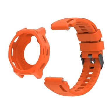 HMT senterusa Soft Silicone Band with Thin Bumper Case Compatible with Amazfit T-Rex3 Pro 44mm Smart Watch
