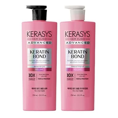 Kerasys Advanced Keratin Bond Shampoo and Treatment Set 20.2 fl oz / 600 ml (Volume)