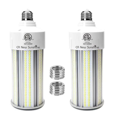2 Pack 1000W Equivalent LED Corn Light Bulb 15000 Lumen 5000K 100W Large Area Daylight White E26/E39 Medium Base for Outdoor Indoor Garage Warehouse Factory Workshop Street Barn Backyard