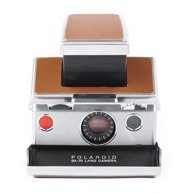 Polaroid SX-70 Land Camera Model 1 – Refurbished Silver & Black Folding SLR | Vintage Instant Camera for SX-70 Film (Renewed)